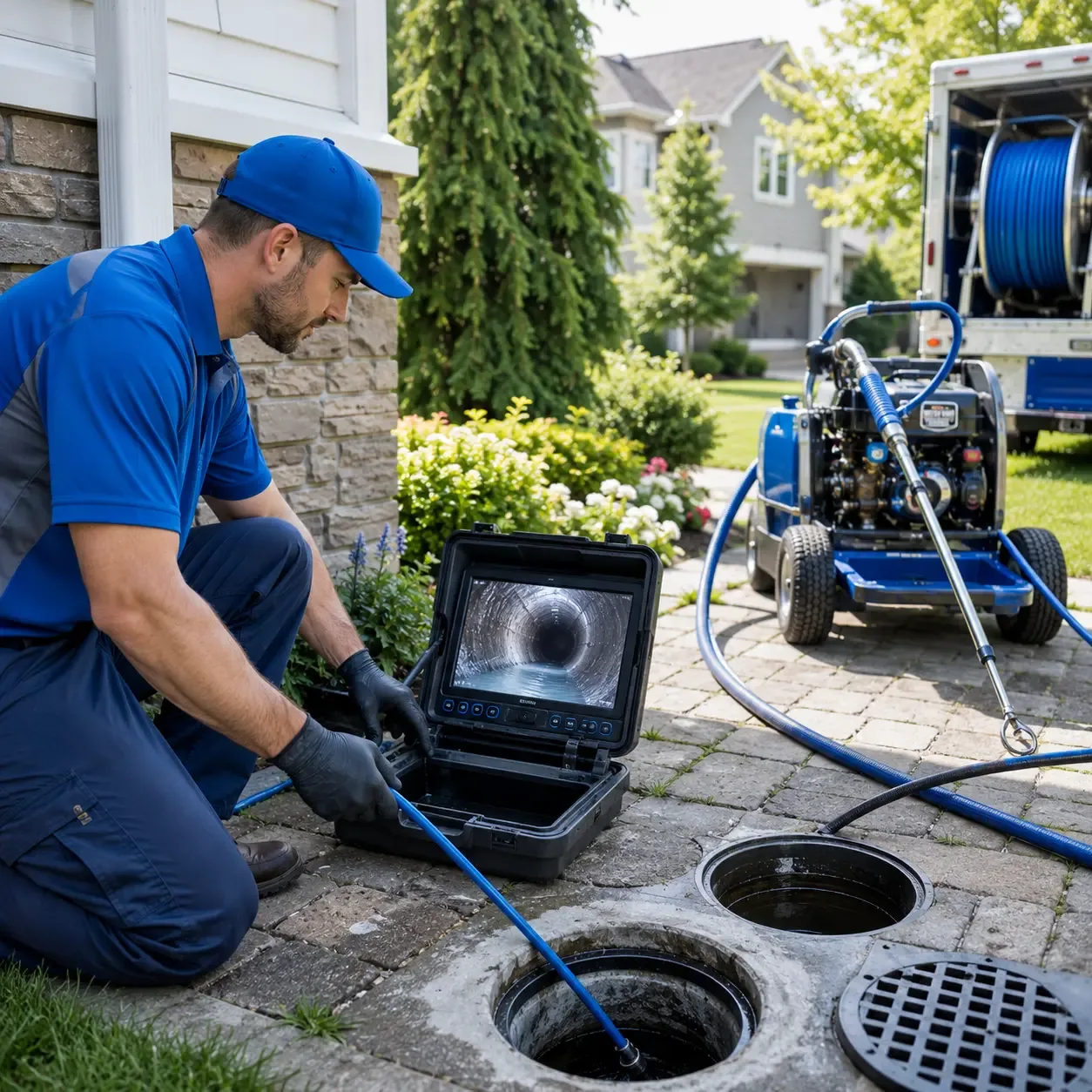 Outdoor drain cleaning professionals serving Montgomery, LA