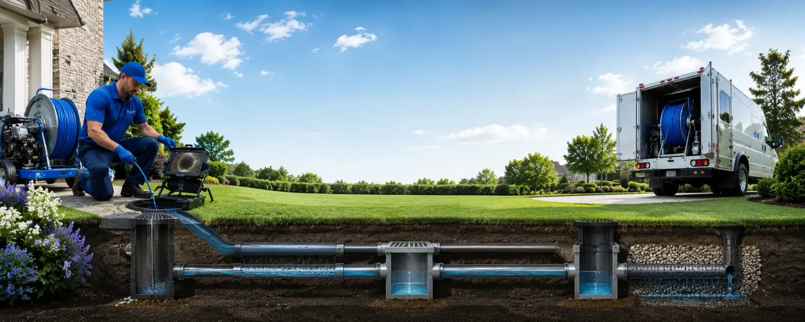 Outdoor drain cleaning information for Montgomery, LA